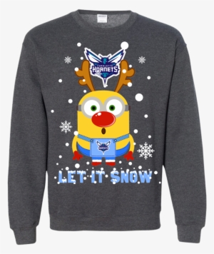 Minion Charlotte Hornets Ugly Christmas Sweaters Let - Golden Knights Christmas Sweater #3861226