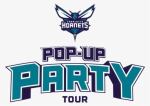 Pop-up Party Tour - Charlotte Hornets Static Cling Decal #3861248