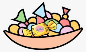 Halloween Candy Border Clip Art - Bowl Of Candy Clipart #3861491
