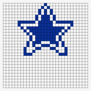 Dallas Cowboys Star By Purplepuddlenut On Kandi Patterns - Dallas Cowboys Pixel Art #3861527