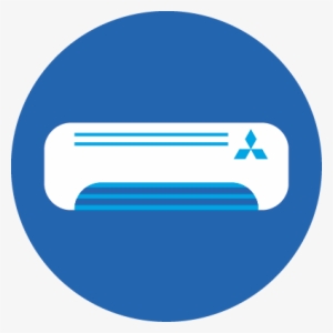 Mitsubishi Ductless Ac Units San Antonio Tx - Air Conditioner Icon Blue #3861608
