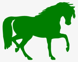 This Free Clip Arts Design Of Green Horse - Horse Silhouette Clip Art #3861952