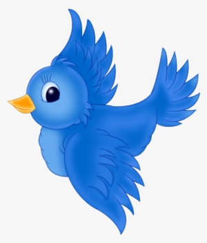 Clip Art Bird - Blue Bird Clipart #3862556