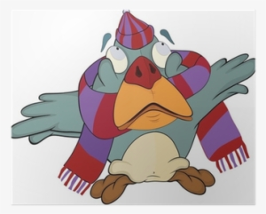 Baby Bird, Sparrow In A Cap And A Scarf - Scarf #3862838