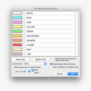 Edit Revision Draft Colors - Color #3863091