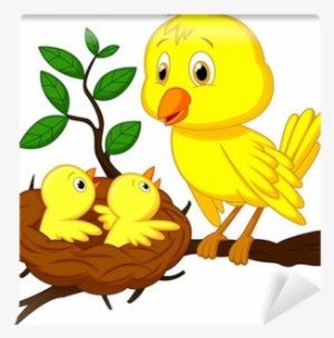 Mother Bird And Baby Bird #3863290