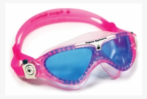 Aqua Sphere Vista Junior Swim Goggles - Aqua Sphere Vista Junior Blue Lens Goggles Clear/lime #3863974