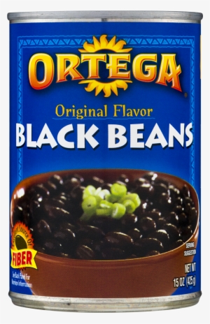 Ortega Black Beans, With Diced Jalapenos - 15 Oz #3864257