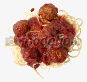 Spaghetti With Meatballs And Sauce, Frozen, Transparent - Meatball #3864563