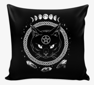 Wiccan Pillow Cover - Cabochon Glass Necklace Silver Fashion Pendant(black #3864842