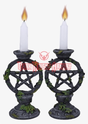 Wiccan Pentagram Candleholder Set - Pacific Trading Wiccan Pentagram Candleholder Set #3864868