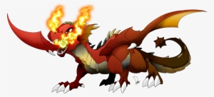 Dormin-kanna, Dragon, Fire, Horn, Male, Oc, Oc - Cartoon Red Dragon Transparent Background #3865374