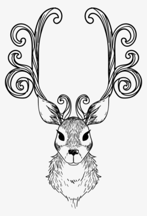 Vector - Reno De Navidad Para Dibujar #3865529