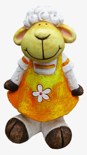 Sheep, Figure, Ceramic, Sculpture, Garden Decoration - Sculpture #3865546