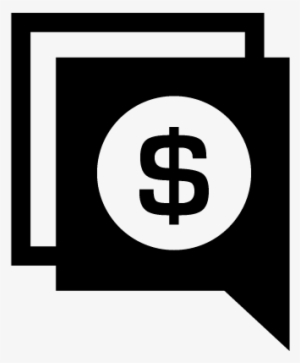 Money Talk Bubble Of Square Shape Vector - Icon #3865707