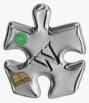 Puzzle Brown Book Stamp - Cross #3866207