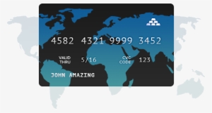 Brick Global Presence - World Map In Orange Colour #3866471