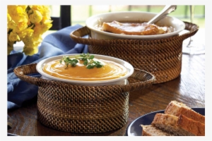 Large Round Soup Bowl With Handles - Calaisio Round Soup With Pillivuyt Dish (small) #3866726