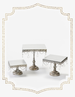 Opulent Treasures Chandelier Square Cake Stands Opulent #3866880