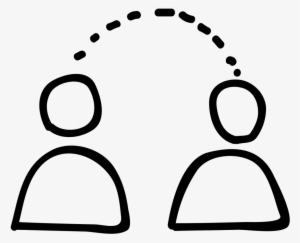 Connect People - Communication Icon White #3866948