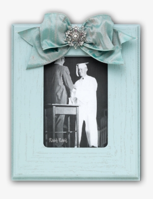 Antique Bevel Sky - Stripe Scallop Sky Picture Frame #3867147