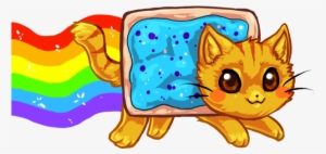 Blueberry Nyan Cat By Bricu - Nyan Cat Kawaii Png #3867312