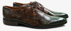 Derby Shoes Toni 1 F Snake Dark Forest Dark Brown Dark #3867741