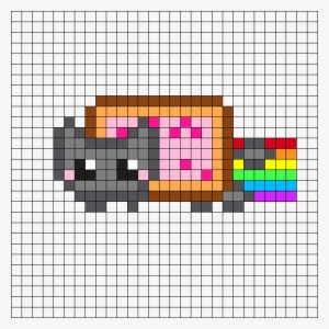 Vote To Approve Patterns Kandi Patterns - Nyan Cat Pixel 32 32 Grid #3867827