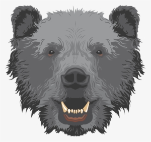 Bear Head Shower Curtain #3868472