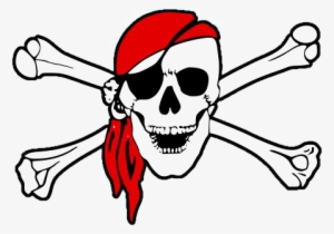 Pirate Logo Transparent Background Png - Pirate Skull And Bones Png #3869103