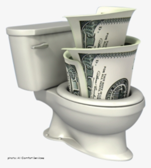 Running Toilet = Very Large Water Bill - Flush Money Down The Toilet #3869999