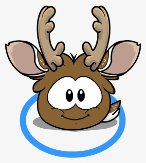 Reindeer Puffle Ingame - Club Penguin Brown Puffle #3870935