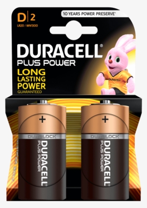 Plus Power D Batteries - Duracell 'd' Alkaline Duracell Battery #3871162