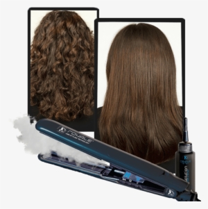 Royale Vapor Styling Iron With Argan Oil - Care Me 3-in-1 Electric Hair Straightening Brush-magic #3871217