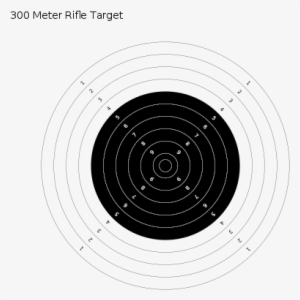 The 10-ring Bullseye Target Used For The Issf 300 Meter - Issf 50m Prone Target #3871265