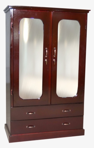Double Section Wardrobe With Mirrors - Mirror #3871287