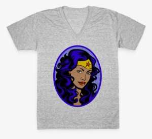 Gina Torres For Wonder Woman V-neck Tee Shirt - T Shirt Design Baker #3872330