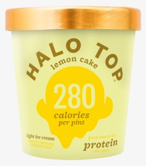 Halo Top Light Ice Cream Lemon Cake, 1 Pint - Halo Top Peaches And Cream #3873648