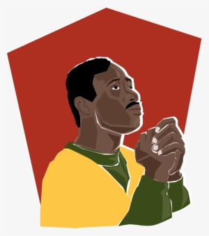 African American Man Praying Clip Art - African Praying Clipart #3873839
