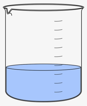 Beaker With Water Png - Beaker Clipart Black And White - Free ...