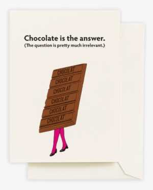 Poster: Chocolate Is The Answer, 43x28in. #3874229