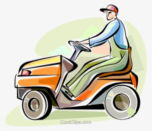 Lawnmowers Royalty Free Vector Clip Art Illustration - Riding Mower Clipart Png #3874381