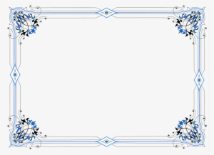Medium Image - Fancy Png Blue Borders #3874422