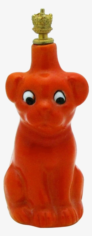 Vintage Goebel German Crown Top Perfume Bottle Googly - Red Dog #3876730