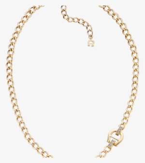 Aigner Classics Short Necklace Gold - Erica Lyons Jewellery #3876998