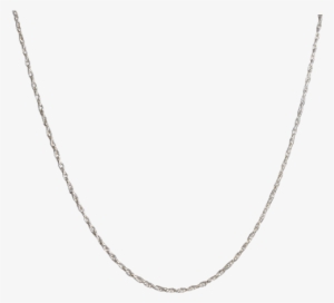Silver Thin Rope Chain - Kalung Emas Putih Pria #3877003