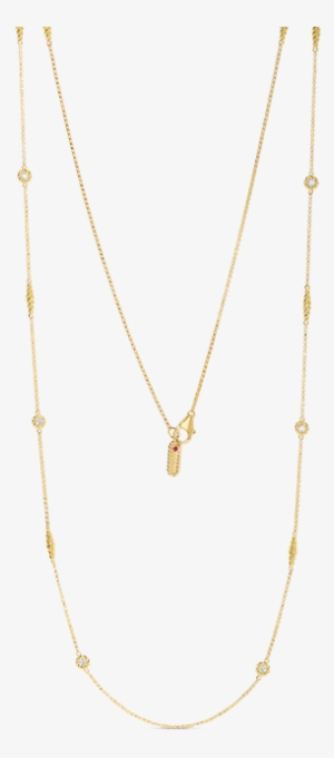 Roberto Coin Necklace With Alternating Diamond Stations - Necklace #3877272