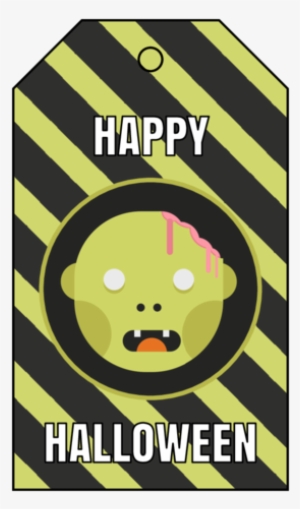 "happy Halloween" Zombie Gift Tags - Poster #3877793