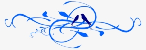 Love Birds On A Branch Clip Art - Love Birds Clipart Blue #3878527