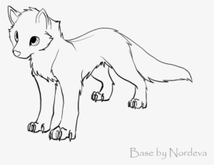 Free Wolf Puppy Base D By Nordeva - Anime Wolf Pup Base #3878671